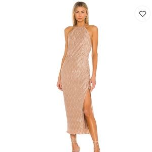 Champagne Fredrick Dress REVOLVE x HOUSE OF HARLOW